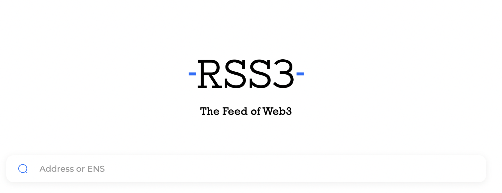 RSS3.io 正是此傳播技術的實現，可以在此輸入任何ENS，便能檢視並RSS訂閱其鏈上活動。