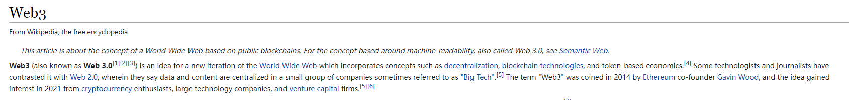Wikipedia explains web 3.0