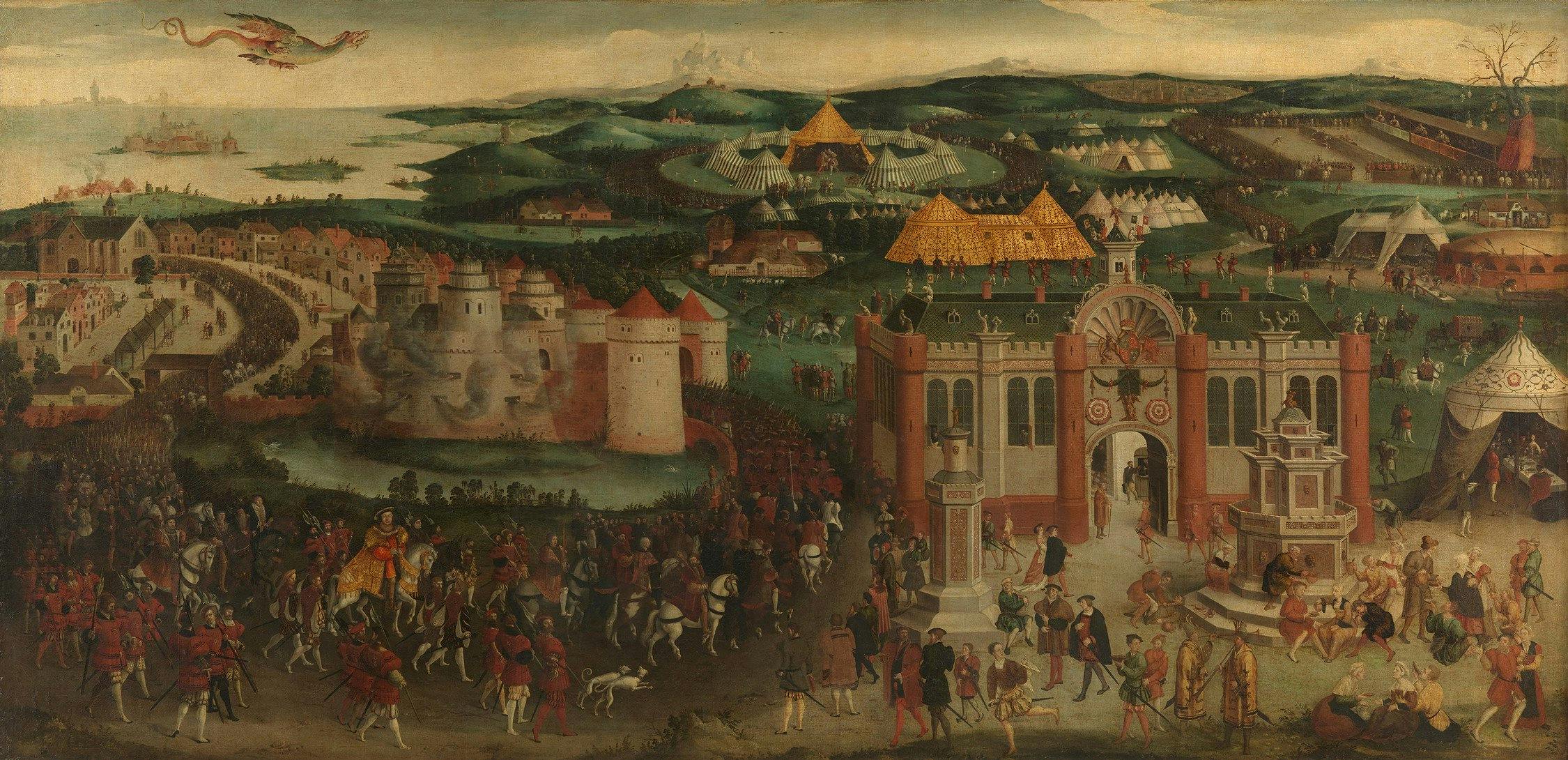The Field of the Cloth of Gold, c.1545. Royal Collection Trust / © His Majesty King Charles III, 2023