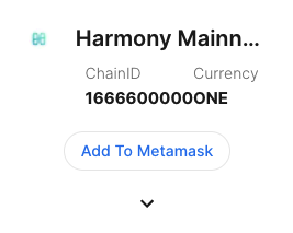 Harmony on Chainlist