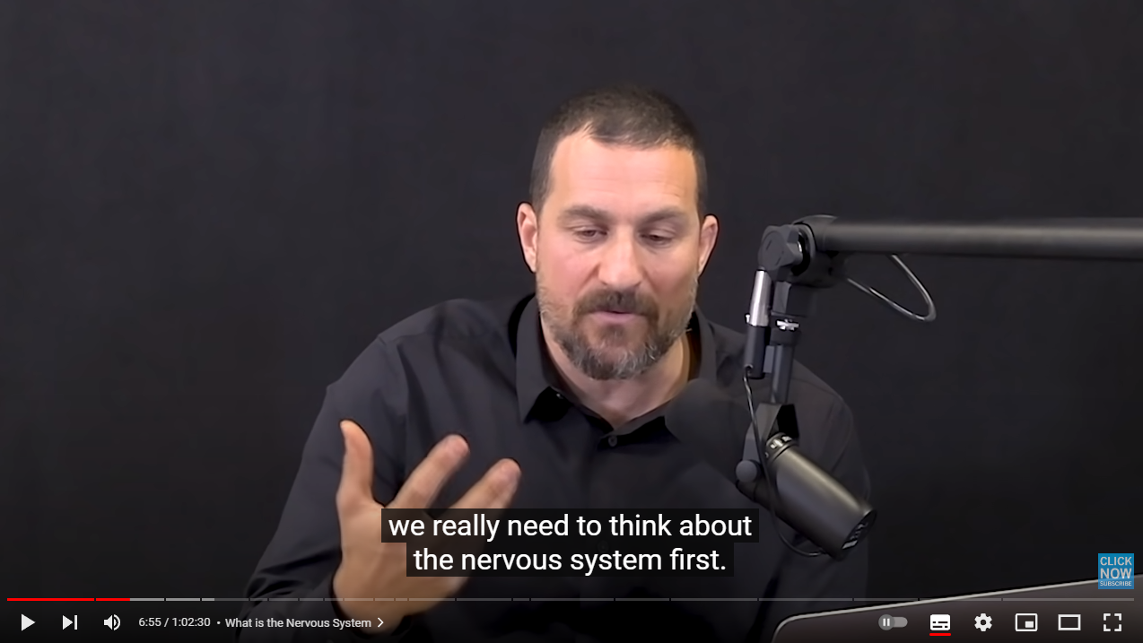 The first ever Huberman episode:  “How your nervous system works & changes”