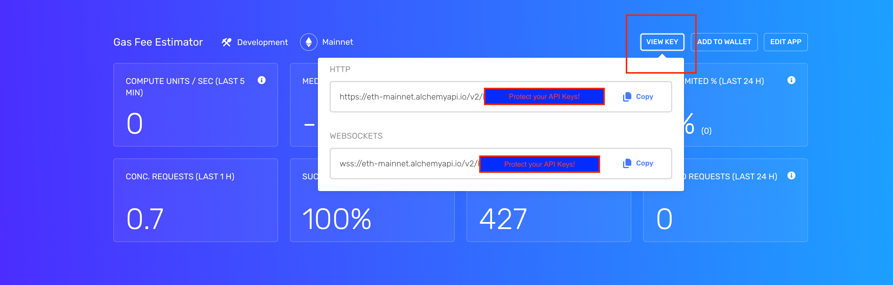 Get an API Key from your app dashboard