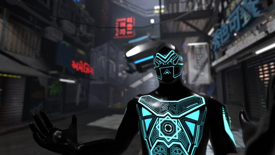 Artur Sychov, the founder and CEO of Somnium Space, wearing his NFT avatar in the metaverse