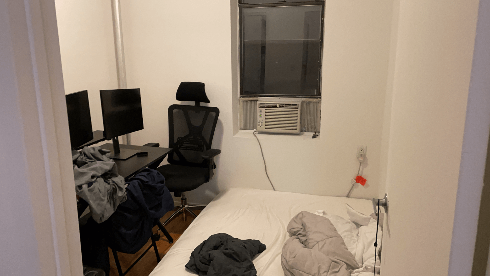 The hot Manhattan housing market left me with a room that fit only a desk and bed, leaving no room for me.
