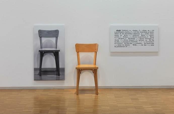 Joseph Kosuth, One and Three Chairs (Une et trois chaises), 1965. Courtesy of Centre Pompidou
