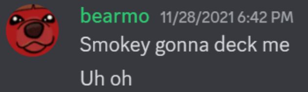 Narrator: Smokey did indeed deck him