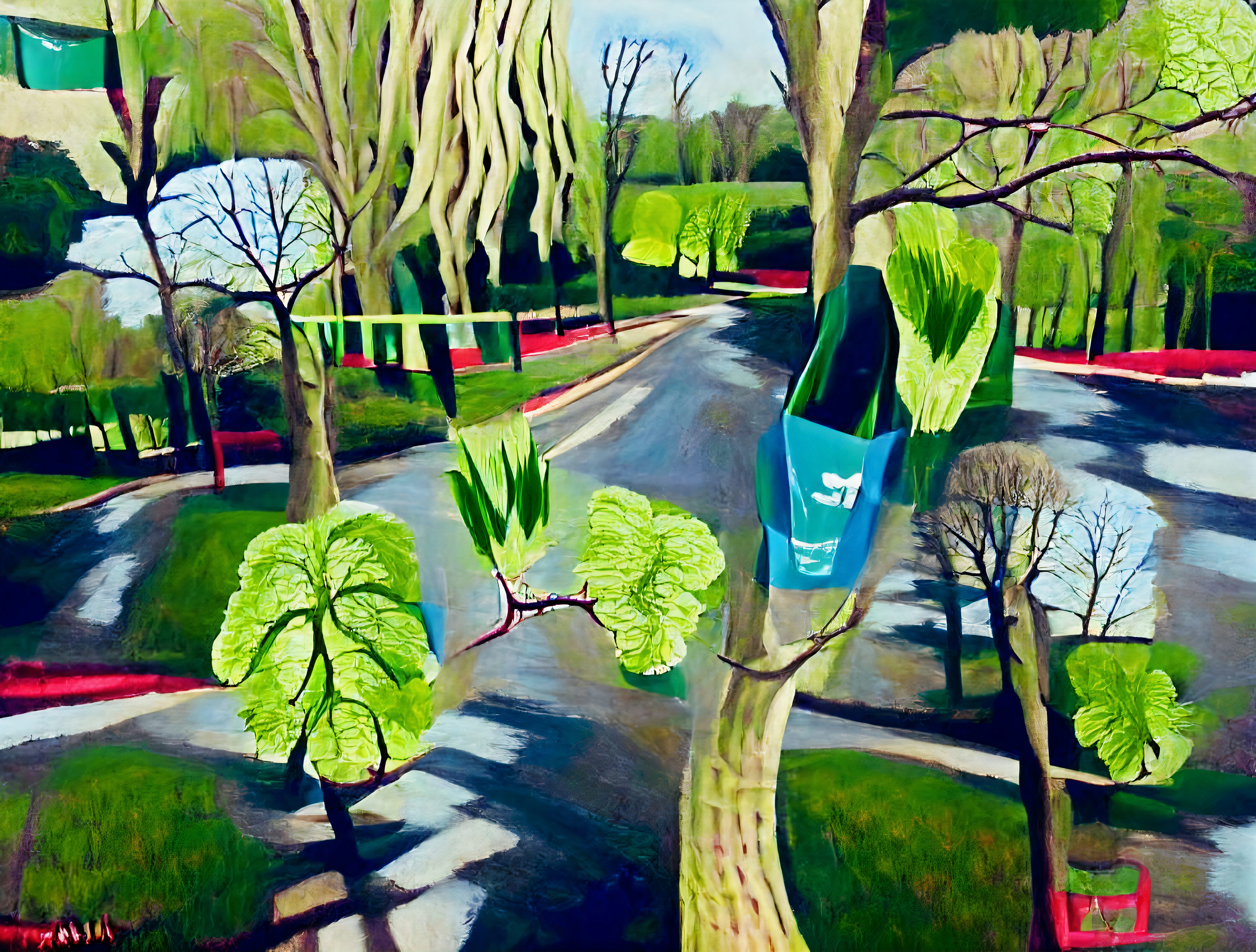 Peter Pink-Howitt, 'The trees", algo-art, 2021 CE