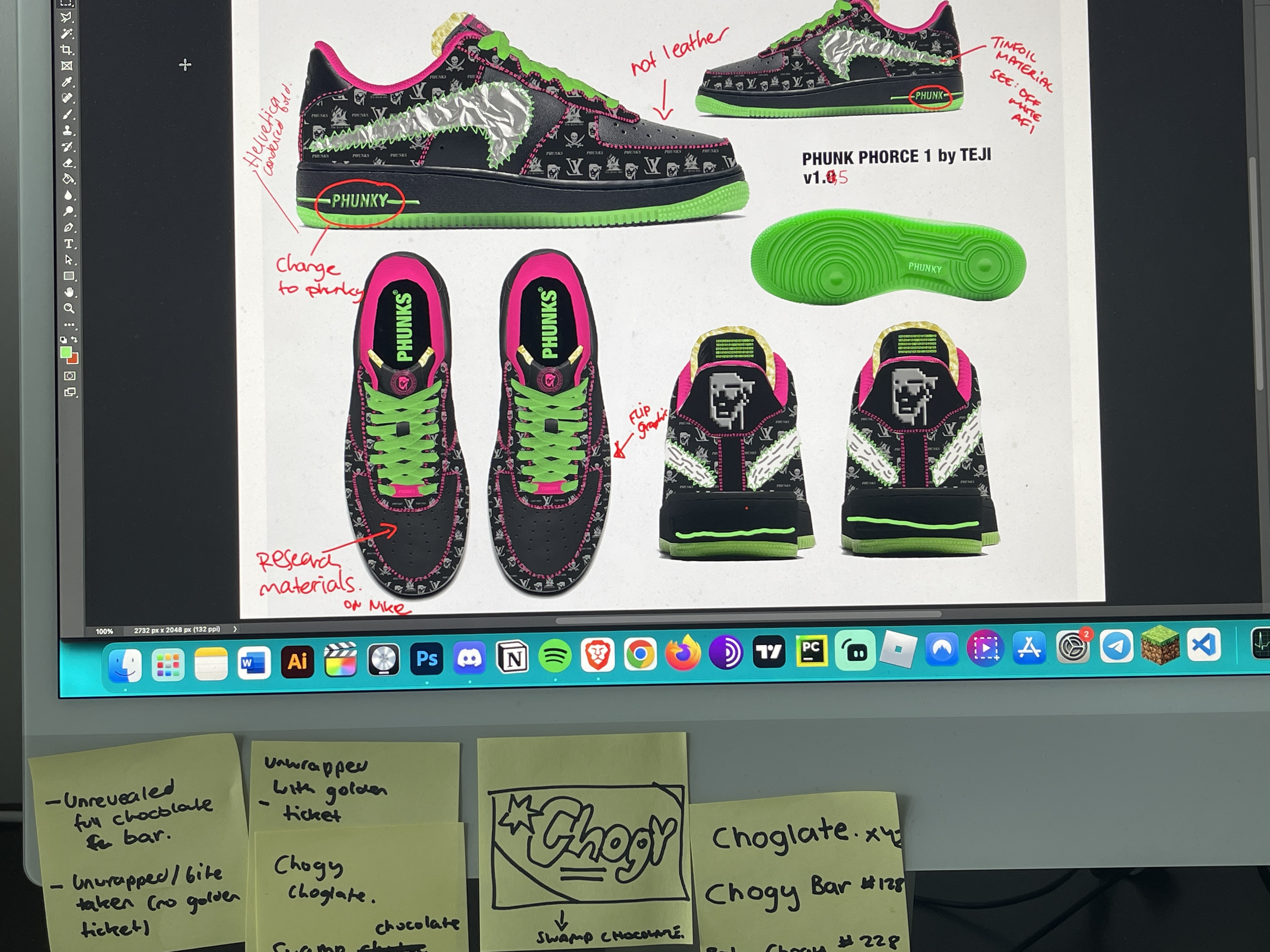Some early computer renderings of the shoe project, courtesy TEJI
