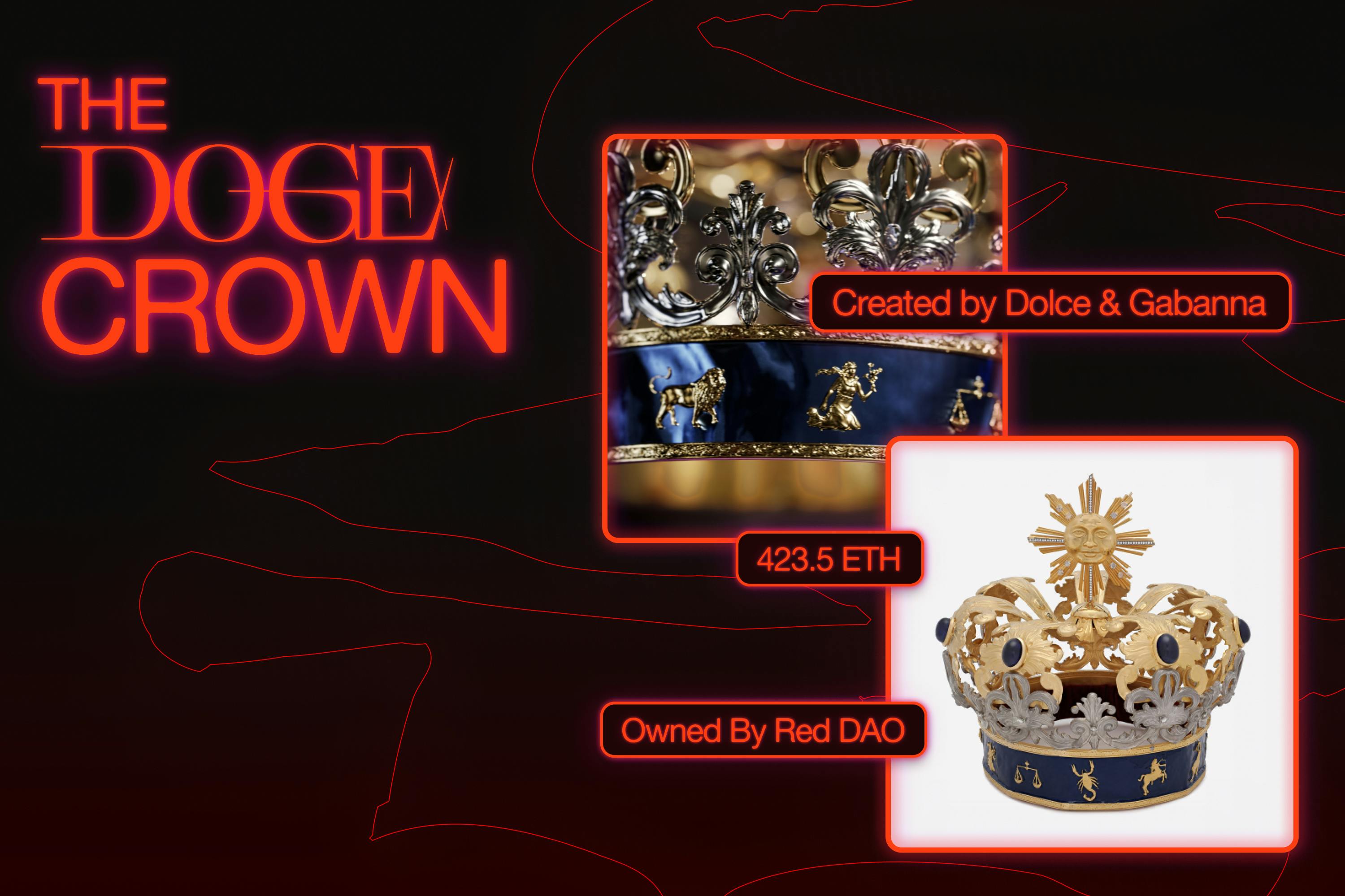 The Doge Crown by Dolce & Gabbana in Red's collection