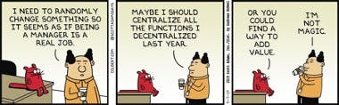 Decentralization by adding value, not just changing functions.