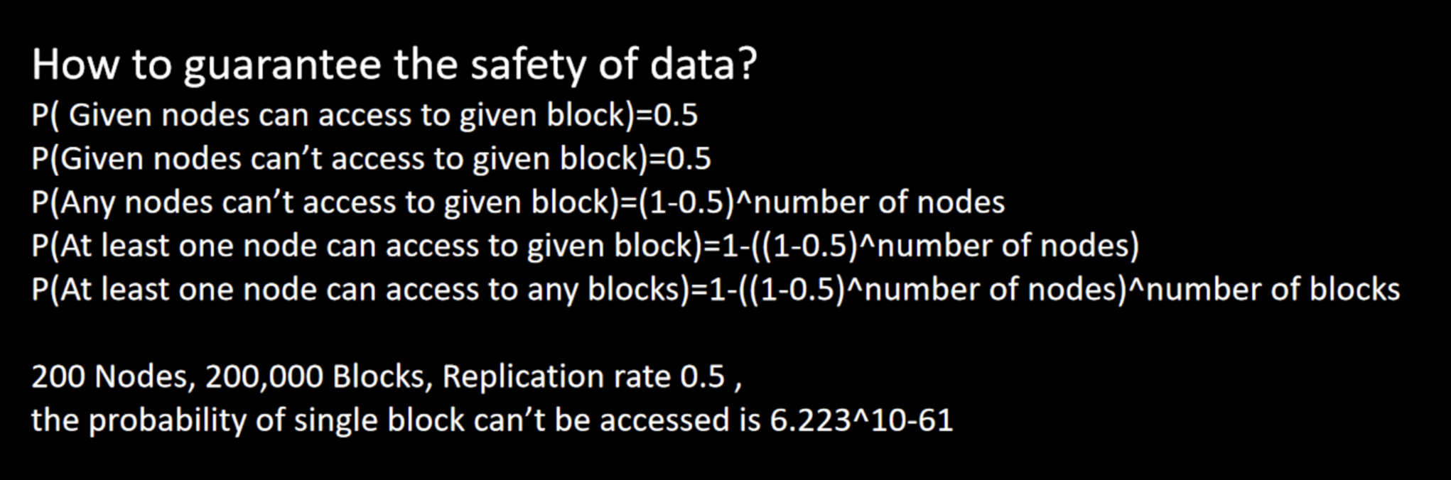safety of data