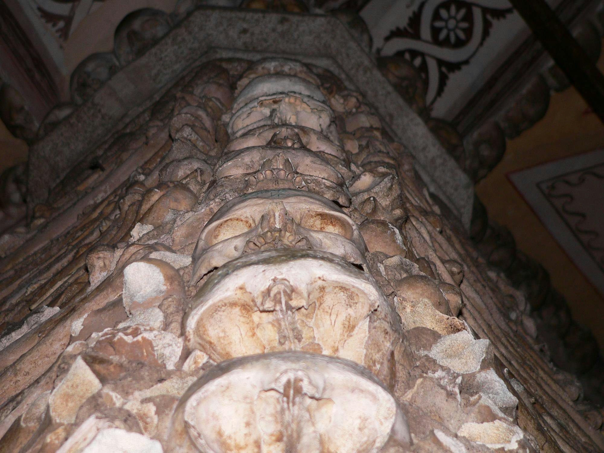 Column of skulls